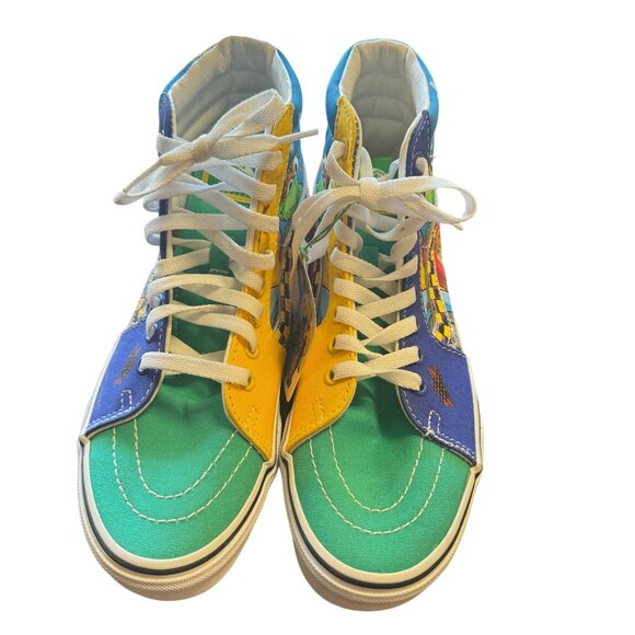 Vans X Sesame Street Sk8-Hi Shoes W 7.5 M 6 Oscar The Grouch Elmo Big Bird Grove - Picture 3 of 7